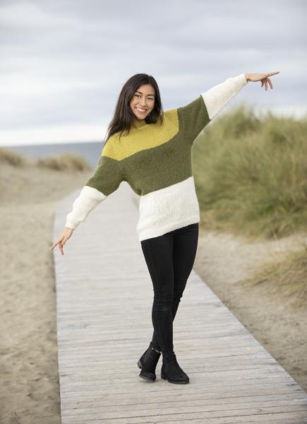 "Dans" Genser - Viking Design 1923-3 Kit - XS-XXL - Viking Alpaca Bris