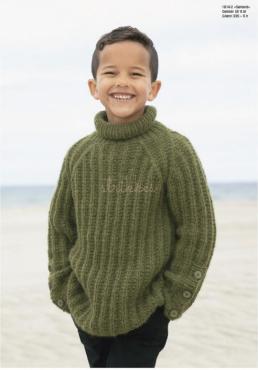 "Sørland" Genser - Viking Design 1814-2 Kit - 2-12 År - Viking Alpaca Bris