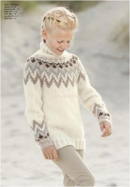 "Kathrine" Genser - Viking Design 1814-1 Kit - 2-12 År - Viking Alpaca Bris