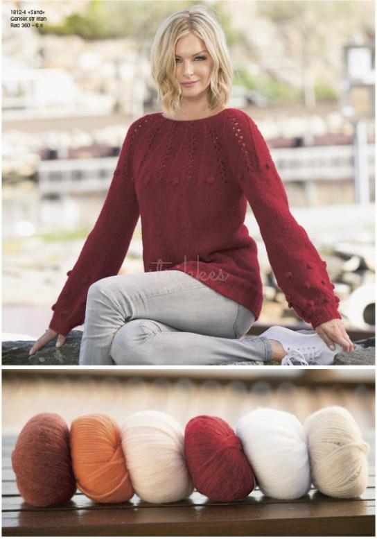 "Sand" Tröja - Viking Design 1812-4 Kit - XS-XXL - Viking Alpaca Bris