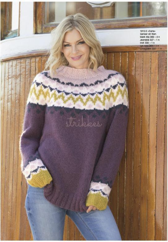 "Suna" Tröja - Viking Design 1812-2 Kit - XS-XXL - Viking Alpaca Bris