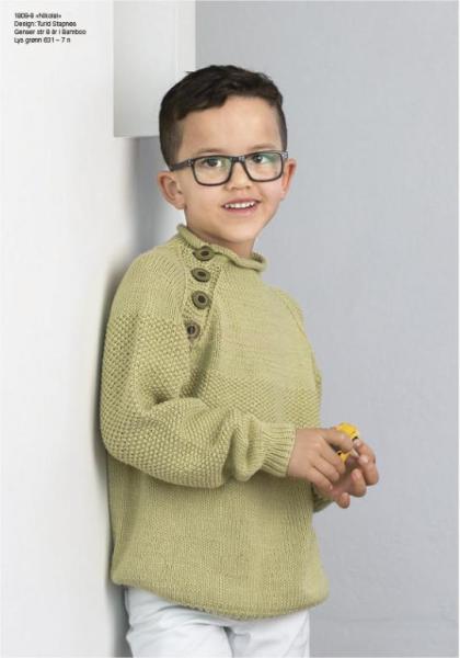 "Nikolai" Genser - Viking Design 1809-8 Kit - 2-12 År - Viking Bamboo