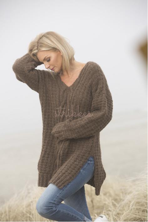 "Halm" Tröja - Viking Design 1807-2 Kit - XS-XL - Viking Alpaca Bris