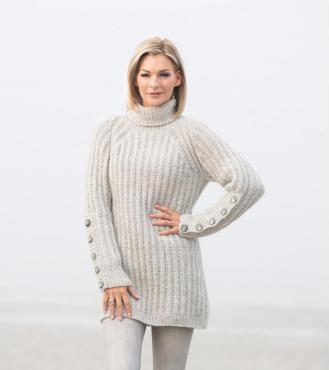 "Sørland" Genser - Viking Design 1807-1 Kit - XS-XL - Viking Alpaca Bris