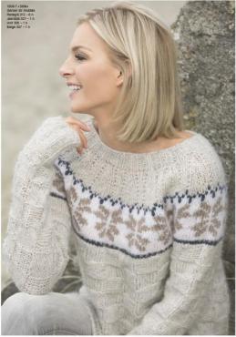 "Stille" Genser - Viking Design 1806-7 Kit - XS-XL - Viking Alpaca Bris