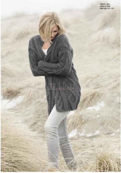 "Siv" Jakke - Viking Design 1806-6 Kit - XS-XXL - Viking Alpaca Bris