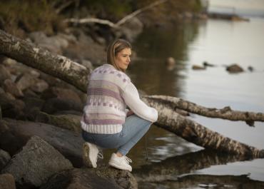 "Skogen" Genser - Viking Design 2138-8 Kit - XS-XXL - Viking Alpaca Bris