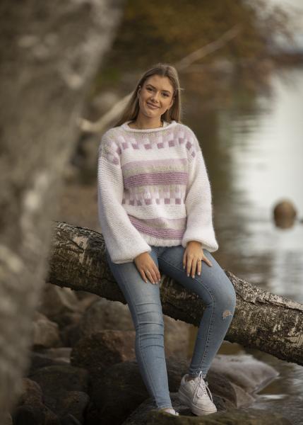 "Skogen" Genser - Viking Design 2138-8 Kit - XS-XXL - Viking Alpaca Bris