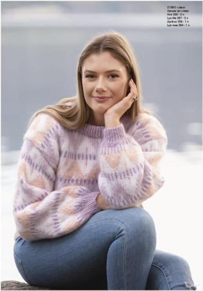 "Jazz" Genser - Viking Design 2138-2 Kit - XS-XXL - Viking Alpaca Bris