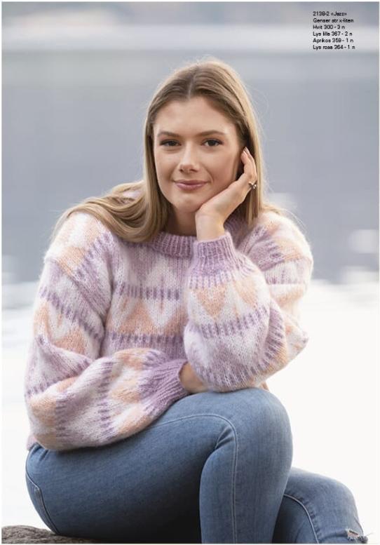 "Jazz" Tröja - Viking Design 2138-2 Kit - XS-XXL - Viking Alpaca Bris