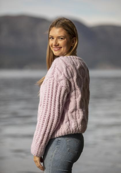 "Cassandra" Jakke - Viking Design 2138-14 Kit - S-L - Viking Alpaca Bris