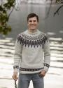 "Farfar" Genser - Viking Design 2138-10 Kit - XS-XXL - Viking Alpaca Bris