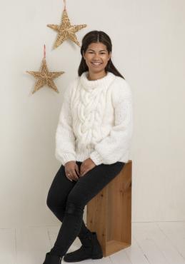 "Natali" Genser - Viking Design 2136-16 Kit - XS-XXL - Viking Alpaca Bris og Mohrino