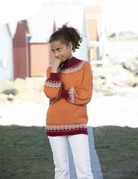 "Bea" Genser - Viking Design 2123-8 Kit - 2-12 År - Viking Bamboo