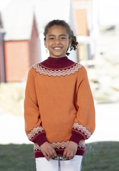 "Bea" Genser - Viking Design 2123-8 Kit - 2-12 År - Viking Bamboo
