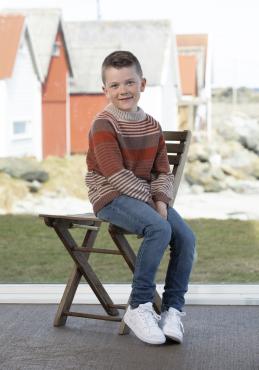"Loke" Genser - Viking Design 2123-7 Kit - 2-12 År - Viking Bamboo