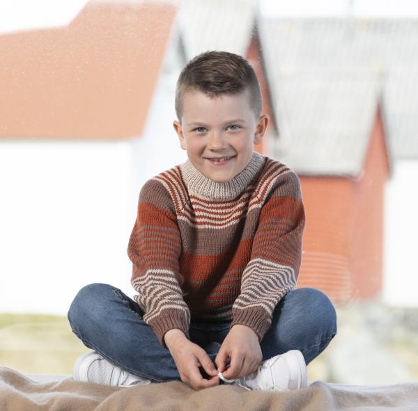 "Loke" Genser - Viking Design 2123-7 Kit - 2-12 År - Viking Bamboo
