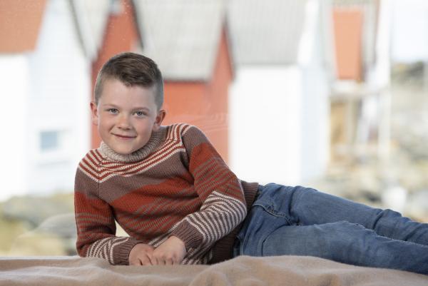 "Loke" Genser - Viking Design 2123-7 Kit - 2-12 År - Viking Bamboo