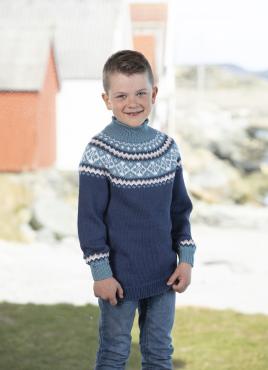 "Irsa" Genser - Viking Design 2123-4 Kit - 2-12 År - Viking Bamboo