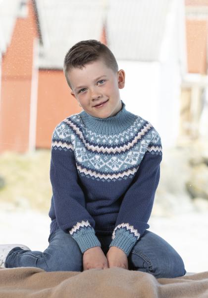 "Irsa" Genser - Viking Design 2123-4 Kit - 2-12 År - Viking Bamboo