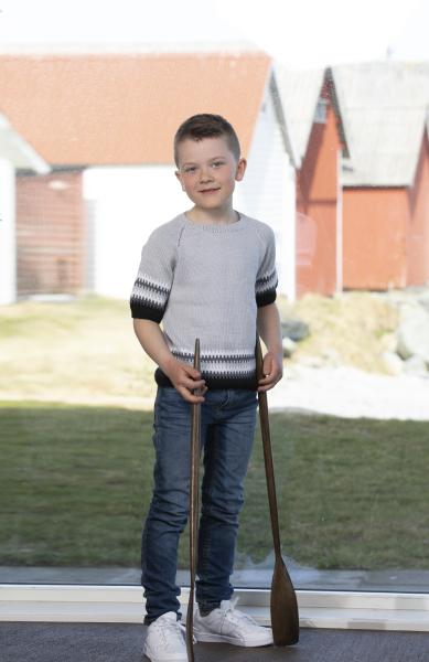 "Morgan" Genser - Viking Design 2123-2 Kit - 2-12 År - Viking Bamboo