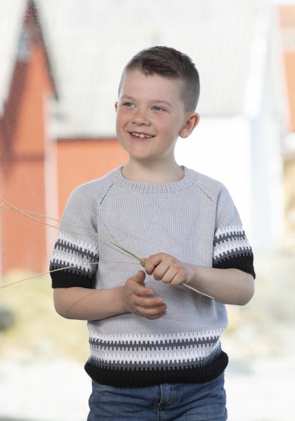 "Morgan" Genser - Viking Design 2123-2 Kit - 2-12 År - Viking Bamboo