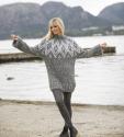 "Suna" Genser - Viking Design 2022-1 Kit - XS-XXL - Viking Alpaca Bris