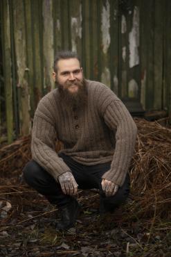 "Trygg" Genser - Viking Design 2107-9 Kit - XS-XXL - Viking Alpaca Bris