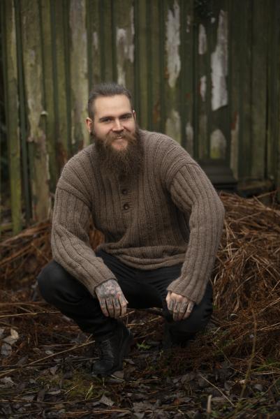 "Trygg" Genser - Viking Design 2107-9 Kit - XS-XXL - Viking Alpaca Bris