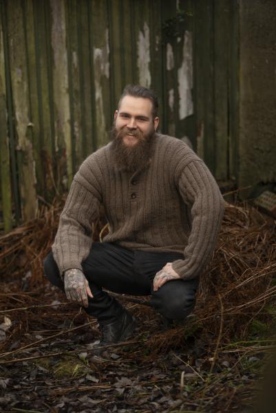 "Trygg" Genser - Viking Design 2107-9 Kit - XS-XXL - Viking Alpaca Bris