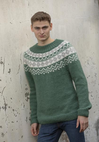 "Ruter" Genser - Viking Design 2107-5 Kit - XXS-XXL - Viking Alpaca Bris