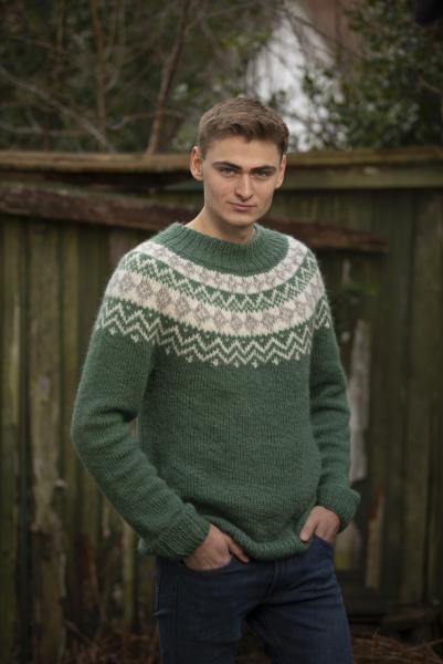 "Ruter" Genser - Viking Design 2107-5 Kit - XXS-XXL - Viking Alpaca Bris