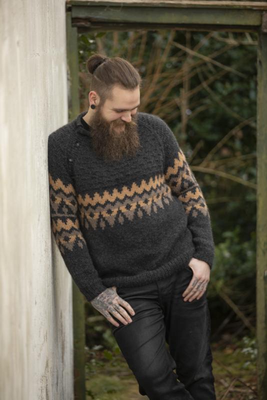 "Give" Tröja - Viking Design 2107-3 Kit - XS-XXXL - Viking Alpaca Bris