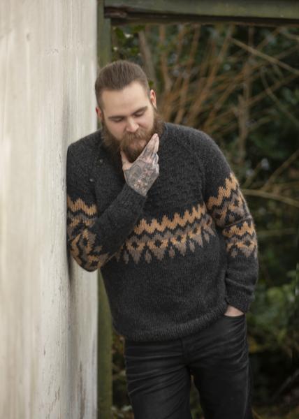 "Give" Genser - Viking Design 2107-3 Kit - XS-XXXL - Viking Alpaca Bris