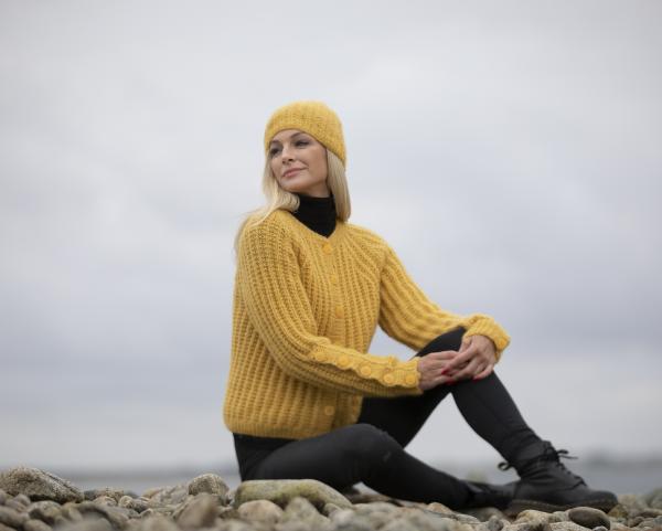 "Sørland" Kort jakke - Viking Design 2036-9 Kit - XS-XL - Viking Alpaca Bris