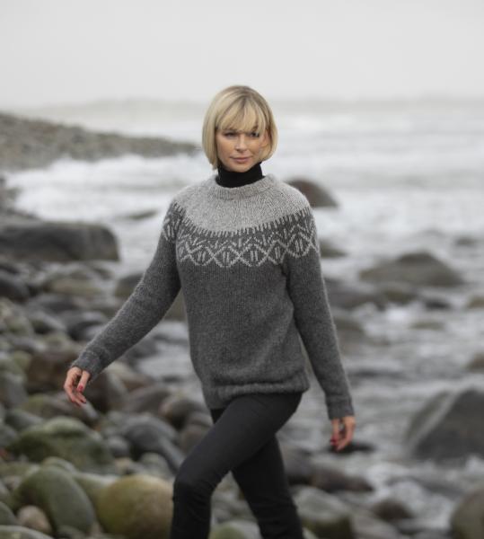 "Stråle" Genser - Viking Design 2036-8 Kit - XS-XXL - Viking Alpaca Bris