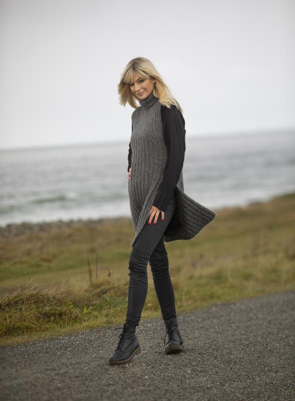 "Vakker" Lång väst - Viking Design 2036-6 Kit - XS-XXL - Viking Alpaca Bris