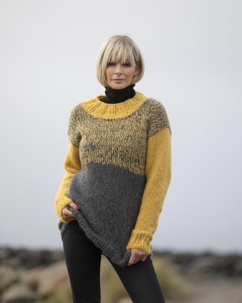 "Kos" Genser i dobbelt garn - Viking Design 2036-5 Kit - XS-XXL - Viking Alpaca Bris