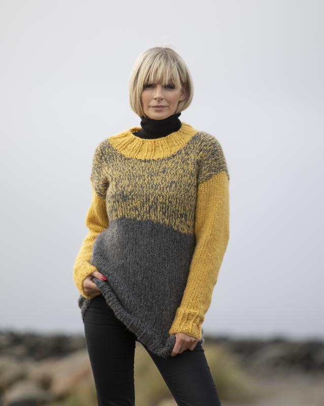 "Kos" Tröja i dubbel garn - Viking Design 2036-5 Kit - XS-XXL - Viking Alpaca Bris