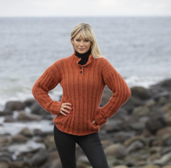 "Trygg" Genser - Viking Design 2036-1 Kit - XS-XXL - Viking Alpaca Bris