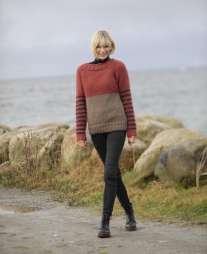 "Varme" Genser - Viking Design 2035-8 Kit - XS-XXL - Viking Alpaca Bris
