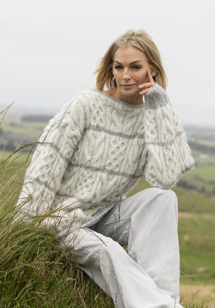 "Jæren" Genser - Viking Design 2519-10 Kit - XS-XL - Viking Alpaca Bris
