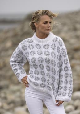 "Blome" Genser - Viking Design 2519-9 Kit - XS-XXL - Viking Alpaca Bris