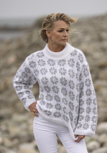 "Blome" Genser - Viking Design 2519-9 Kit - XS-XXL - Viking Alpaca Bris