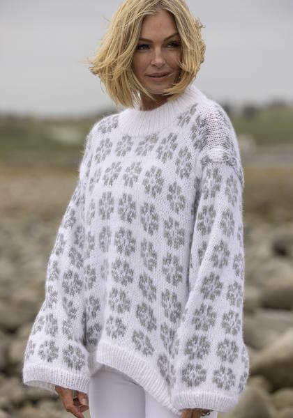 "Blome" Genser - Viking Design 2519-9 Kit - XS-XXL - Viking Alpaca Bris