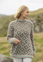 "Veslemøy" Genser - Viking Design 2519-7B Kit - XS-XL - Viking Alpaca Bris 