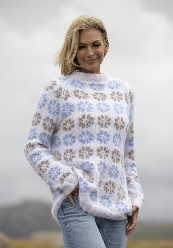 "Blomar" Tröja - Viking Design 2519-6 Kit - XS-XXL - Viking Alpaca Bris