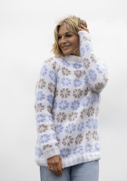 "Blomar" Genser - Viking Design 2519-6 Kit - XS-XXL - Viking Alpaca Bris