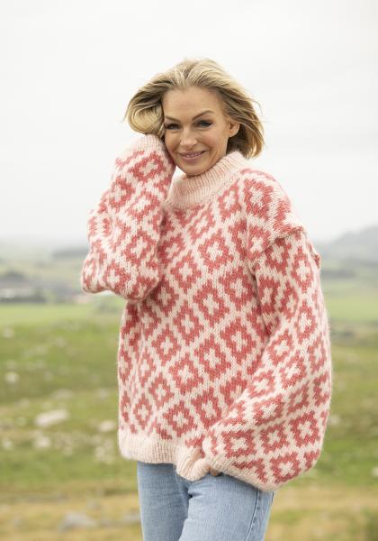 "Kamille" Genser - Viking Design 2519-5 Kit - XS-XL - Viking Alpaca Bris