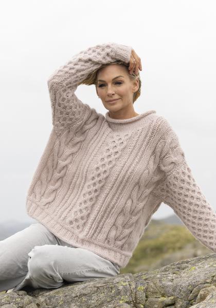 "Jærbu" Genser - Viking Design 2519-2B Kit - XS-XXL - Viking Alpaca Bris